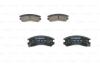 Комплект гальмівних колодок передн, NISSAN SUNNY II SUZUKI SWIFT II TATA INDICA, INDIGO 1.3-1.8 06.86- BOSCH 0 986 493 450 (фото 2)
