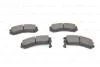 Комплект гальмівних колодок передн, NISSAN SUNNY II SUZUKI SWIFT II TATA INDICA, INDIGO 1.3-1.8 06.86- BOSCH 0 986 493 450 (фото 6)