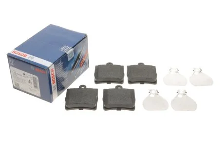 Гальмівні колодки дискові MERCEDES C(W203)/CLK(C208)/E(W210)/SLK(R171) "R "95-07 BOSCH 0 986 494 016