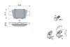 Комплект гальмівних колодок BOSCH 0 986 494 030 (фото 5)