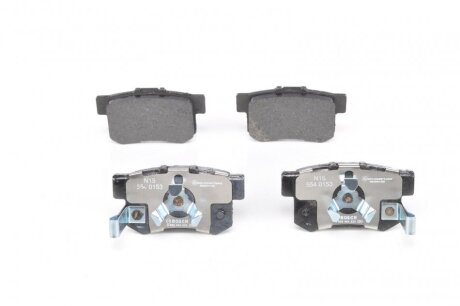 Комплект гальмівних колодок задн, HONDA ACCORD VIII, CROSSTOUR I, CR-V II, CR-V III, CR-V IV, CR-V V, FR-V, STREAM 1.5-3.5 05.01- BOSCH 0 986 494 233