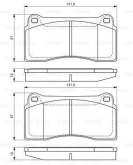 Гальмівні колодки, дискові BOSCH 0 986 494 353
