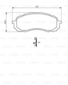 A_Колодки гальмівні дискові SUBARU Impreza 1,5-1,6 00-07 BOSCH 0 986 494 373