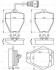 Колодки гальмівні AUDI A8 &quot;F &quot;94-98 BOSCH 0 986 494 436 (фото 1)