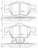 Комплект гальмівних колодок передн, TOYOTA AVENSIS 1.6-2.0D 10.99-02.03 BOSCH 0 986 494 485 (фото 1)