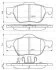 Комплект гальмівних колодок передн, TOYOTA AVENSIS 1.6-2.0D 10.99-02.03 BOSCH 0 986 494 485 (фото 1)