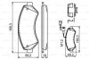 Комплект тормозных колодок, дисковый тормоз BOSCH 0 986 494 580 (фото 8)