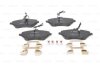 Комплект гальмівних колодок передн, CITROEN C5 III, C6 PEUGEOT 407, 607 1.6D-3.0 02.00- BOSCH 0 986 494 585 (фото 7)