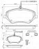 Комплект гальмівних колодок передн, CITROEN C5 III, C6 PEUGEOT 407, 607 1.6D-3.0 02.00- BOSCH 0 986 494 585 (фото 8)