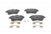 Комплект гальмівних колодок передн, MERCEDES C (CL203), C T-MODEL (S203), C (W203), CLC (CL203), CLK (A209), CLK (C209), SLK (R171) AUDI A5 1.6-3.5 05.00-01.17 BOSCH 0 986 494 607 (фото 7)