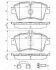 Комплект гальмівних колодок передн, MERCEDES C (CL203), C T-MODEL (S203), C (W203), CLC (CL203), CLK (A209), CLK (C209), SLK (R171) AUDI A5 1.6-3.5 05.00-01.17 BOSCH 0 986 494 607 (фото 8)