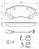 Комплект тормозных колодок, дисковый тормоз BOSCH 0 986 494 613 (фото 8)