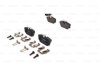 Комплект гальмівних колодок задн, VW CALIFORNIA T4 CAMPER, TRANSPORTER T4 1.8-2.8 07.90-06.03 BOSCH 0 986 494 619 (фото 1)