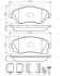 Комплект гальмівних колодок передн (з комплектуючими з пружиинами з шумопоглинаючою пластиною), OPEL COMBO TOUR, COMBO/MINIVAN, CORSA C, CORSA C/HATCHBACK, MERIVA A, TIGRA 1.0-1.8 09.00- BOSCH 0 986 494 625 (фото 8)