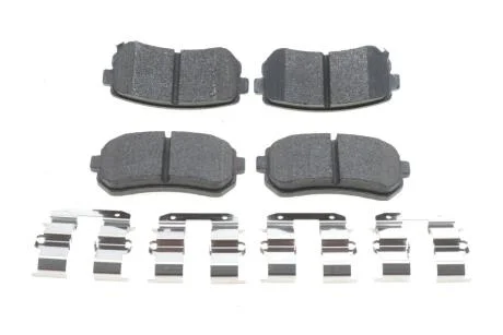 Комплект гальмівних колодок задн (з шумопоглинаючою пластиною з інструкцією по монтажу), HYUNDAI ACCENT III, I20 I, I30, IX20, IX35, KONA, SONATA VI KIA CEE\'D, CERATO II 1.0-2.7 09.04-04.23 BOSCH 0 986 494 627