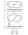Комплект гальмівних колодок передн (з пружиинами з шумопоглинаючою пластиною), HYUNDAI ATOS 1.0/1.1 03.01-12.08 BOSCH 0 986 494 630 (фото 8)
