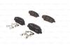 Комплект гальмівних колодок передн, HYUNDAI GENESIS, GRAND SANTA FÉ, SANTA FÉ II, SANTA FÉ III, SANTA FÉ II/SUV KIA SORENTO II, SORENTO II/SUV SSANGYONG ACTYON SPORTS I, KORANDO 2.0-3.8 11.05- BOSCH 0 986 494 631 (фото 1)