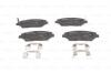 Комплект гальмівних колодок передн, HYUNDAI GENESIS, GRAND SANTA FÉ, SANTA FÉ II, SANTA FÉ III, SANTA FÉ II/SUV KIA SORENTO II, SORENTO II/SUV SSANGYONG ACTYON SPORTS I, KORANDO 2.0-3.8 11.05- BOSCH 0 986 494 631 (фото 7)
