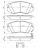 Комплект гальмівних колодок передн (з балансирами з пружиинами), CHEVROLET MALIBU OPEL INSIGNIA A, INSIGNIA A COUNTRY SAAB 9-5 1.4-2.8 07.08- BOSCH 0 986 494 632 (фото 8)