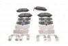 Комплект гальмівних колодок передн, SUBARU FORESTER, IMPREZA, LEGACY IV, LEGACY V, OUTBACK 1.5-3.0 12.00- BOSCH 0 986 494 653 (фото 6)