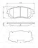 Комплект гальмівних колодок передн, SUBARU FORESTER, IMPREZA, LEGACY IV, LEGACY V, OUTBACK 1.5-3.0 12.00- BOSCH 0 986 494 653 (фото 8)