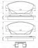 Комплект гальмівних колодок передн, CADILLAC ATS CHEVROLET CRUZE, ORLANDO, TRAX, VOLT OPEL AMPERA, ASTRA J, ASTRA J GTC, ASTRA J/HATCHBACK, MOKKA / MOKKA X, ZAFIRA C 1.3D-2.0D 05.86- BOSCH 0 986 494 657 (фото 8)