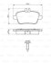Гальмівні колодки дискові MERCEDES A/B/CLA &quot;11&gt;&gt; BOSCH 0 986 494 664 (фото 1)