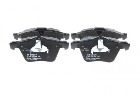 JAGUAR колодки гальм. передн. F-Type 3,0 12-, XF 2,0 12- BOSCH 0 986 494 808