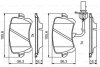 КОЛОДКИ ТОРМ. AUDI RSQ3 2.5 TFSI QUATTRO 10.2013 - BOSCH 0 986 494 814 (фото 7)