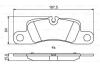 A_Колодки гальмівні дискові PORSCHE - знято з вир-ва BOSCH 0 986 494 869 (фото 1)