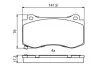 Колодки гальмівні дискові CHRYSLER/JEEP 300C/Grand Cherokee SRT "F "04-10 BOSCH 0 986 494 870 (фото 8)
