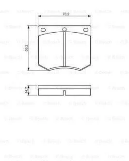 FORD колодки гальмівні передні Taunus,Granada BOSCH 0 986 495 079