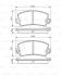 Гальмівні колодки передн.. RENAULT 21, 25, Espace 1,6-2,9 BOSCH 0 986 495 270 (фото 1)