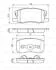 MITSUBISHI колодки гальмівні передн Colt -12 BOSCH 0 986 495 313 (фото 1)