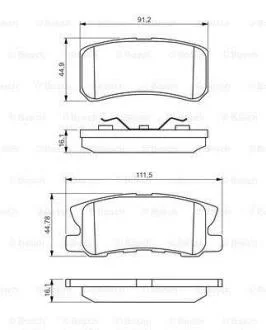 Колодки тормозные BOSCH 0 986 495 357