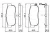 Гальмівні колодки задн. NISSAN Almera 00- Maxima QX 00- BOSCH 0 986 495 387 (фото 1)