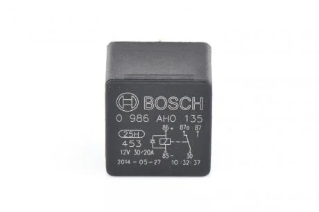 Реле 12V 30А BOSCH 0 986 AH0 135
