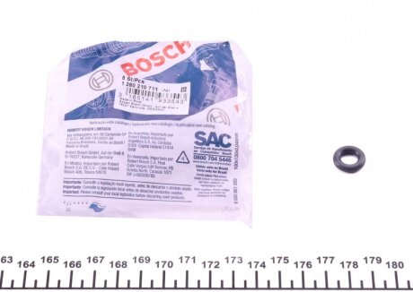 Уплотнительное кольцо бензиновой форсунки (7.52x14.58x3.53) BMW Ford MB PSA VAG BOSCH 1 280 210 711