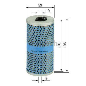 Фильтр масляный вставка H=106mm MB W123 OM102 80-84 BOSCH 1 457 429 605
