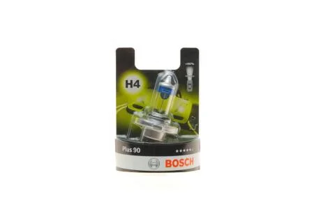 Автолампа (12V 60/55W H4 PLUS 90 блістер) BOSCH 1 987 301 077