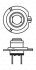 Лампа накаливания H7 12V 55W PX26d ULTRA WHITE 4200K BOSCH 1 987 301 090 (фото 1)