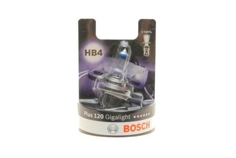 HB4 12V 51W P22d Автолампа Plus 120 Gigalight BL BOSCH 1 987 301 132