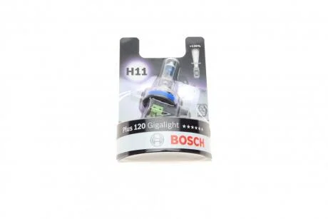 H11 Gigalight PLUS 120% автолампа 1шт. (блістер упаковка) BOSCH 1 987 301 133