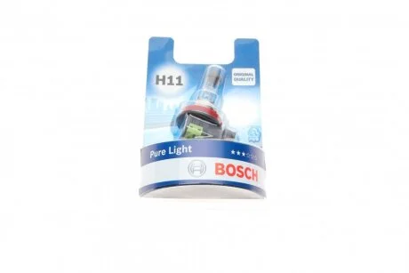 Лампочка Pure Light галоген H11 (12 В, 55 Вт, тип гнізда: PGJ19-2) BOSCH 1 987 301 339