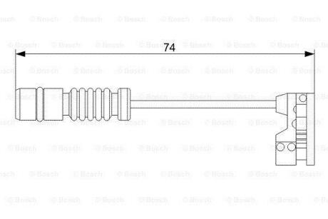 DB датчик гальмівний колодки W210 E420 BOSCH 1 987 473 008