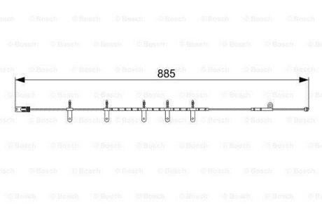 Датчик зносу гальм.колодок 885mm MINI \'\'F \'\'1,4-1,6 \'\'01-08 BOSCH 1 987 473 015