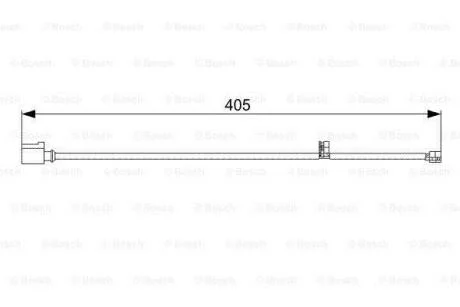Датчик зношування гальм. колодок Porsche Cayenne BOSCH 1 987 473 025