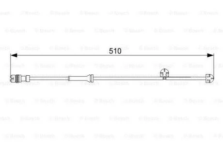Датчик зношування гальм. колодок PORSCHE 911/Boxter/Cayman \'\'R \'\'2.7-3.4 \'\'04-12 BOSCH 1 987 473 029
