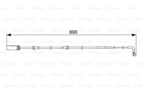 Датчик зносу,гальм.колодки BOSCH 1 987 473 052