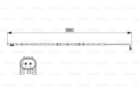 Датчик зносу,гальм.колодки BOSCH 1 987 473 502